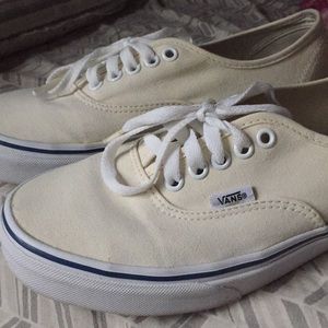 Vans off white authentic shoes